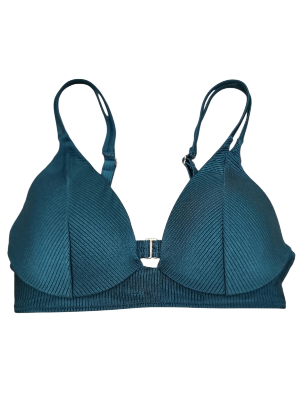 Shade & Shore Bikini Top Women's Size 34C Beautiful Emerald Green Top